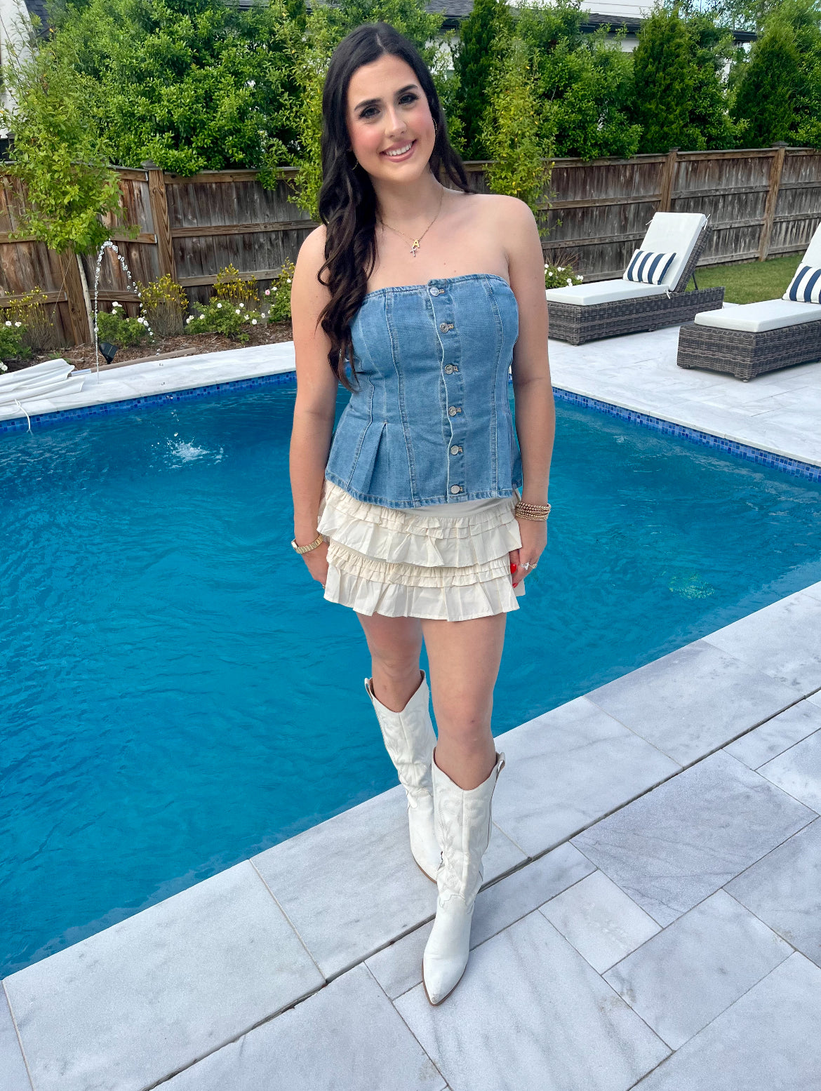 JESSI DENIM TOP