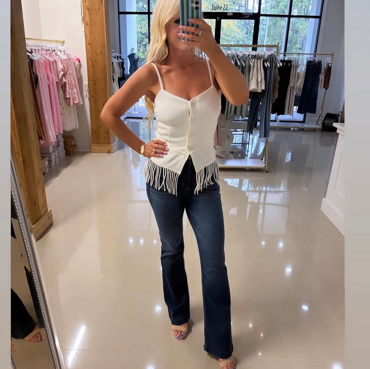 JUDY FRINGE TOP