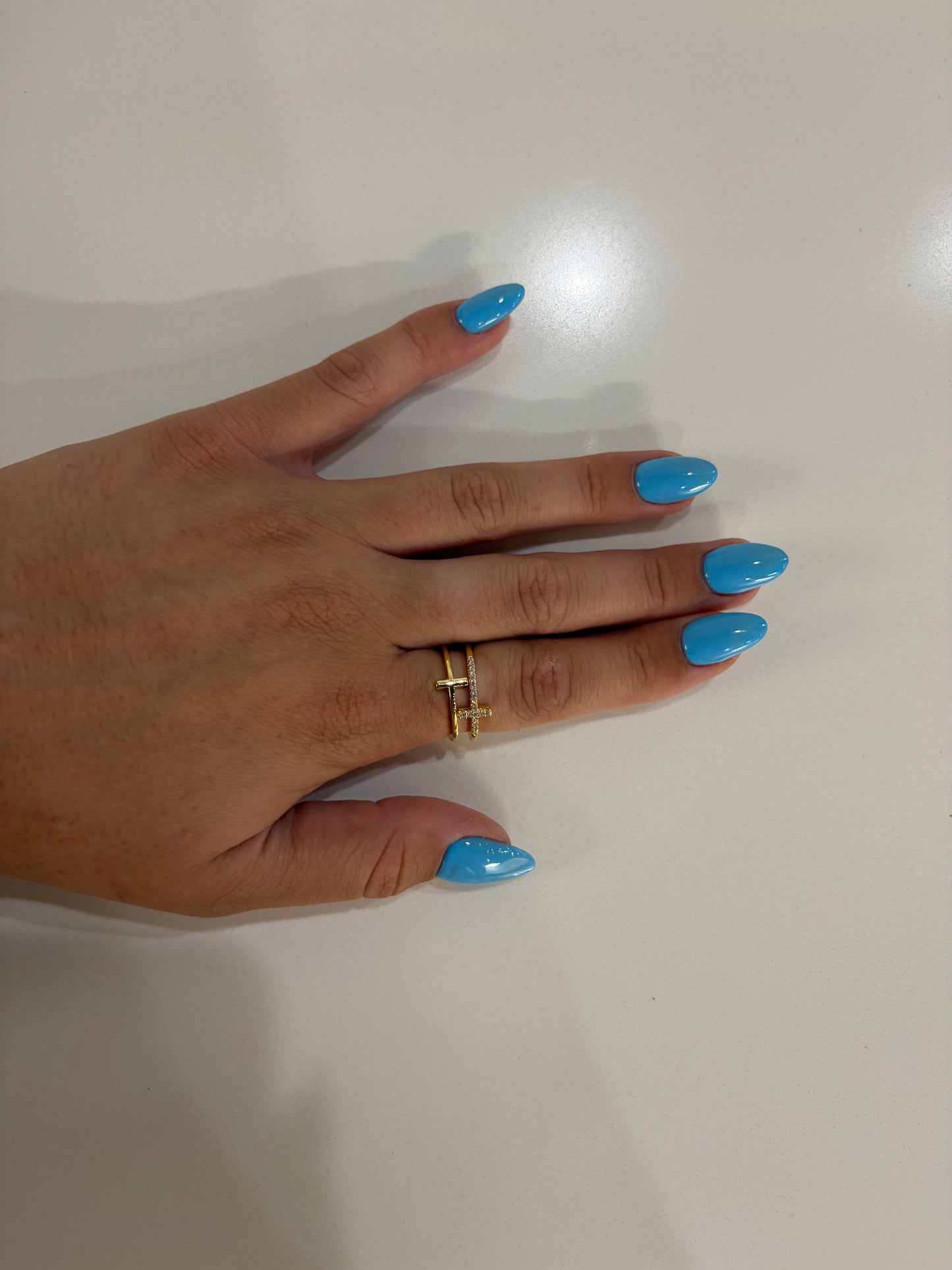 DOUBLE CROSS RING