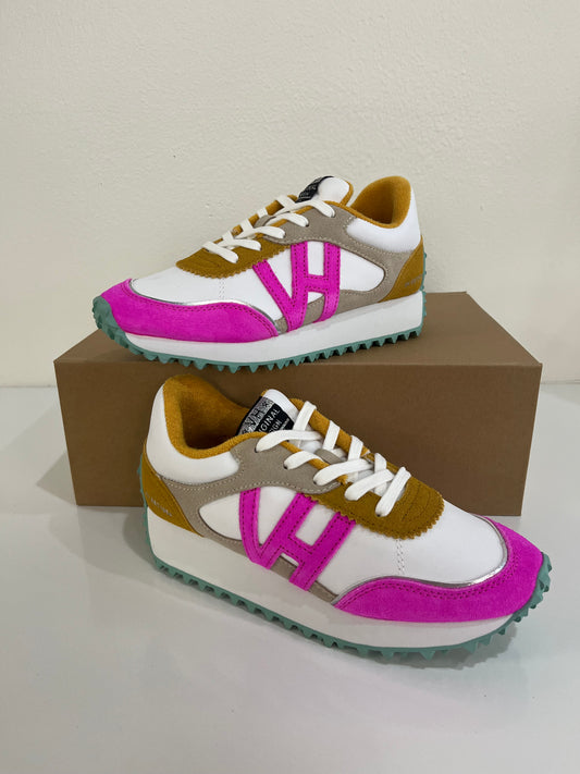 COSMIC MUSTARD/ PINK SNEAKERS
