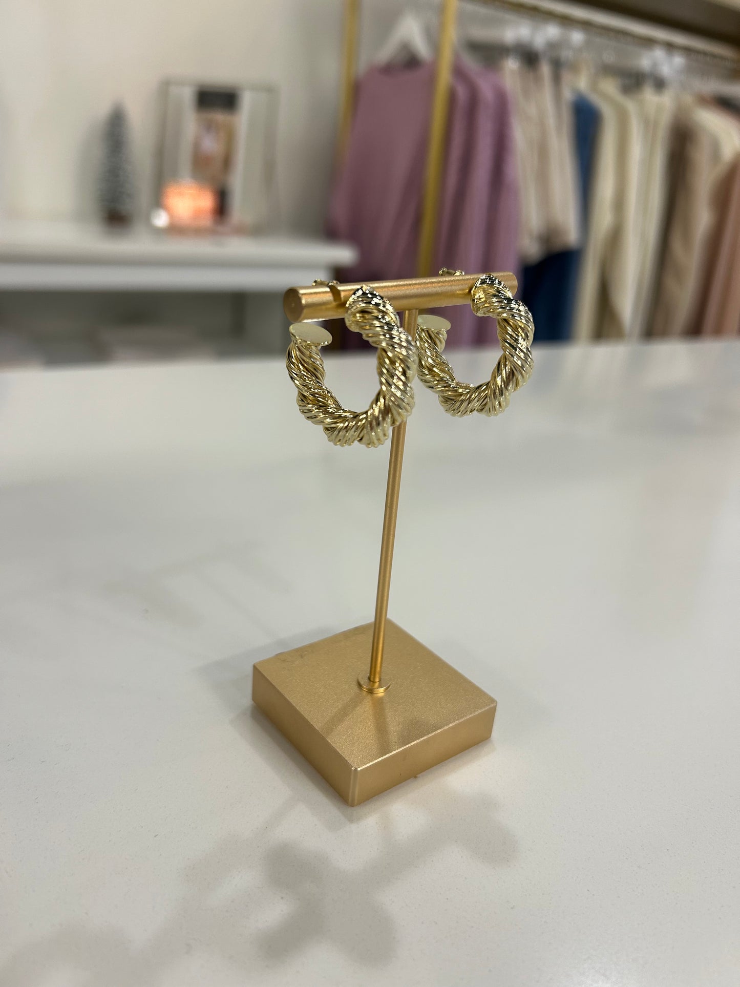 JENNIFER GOLD HOOP EARRINGS