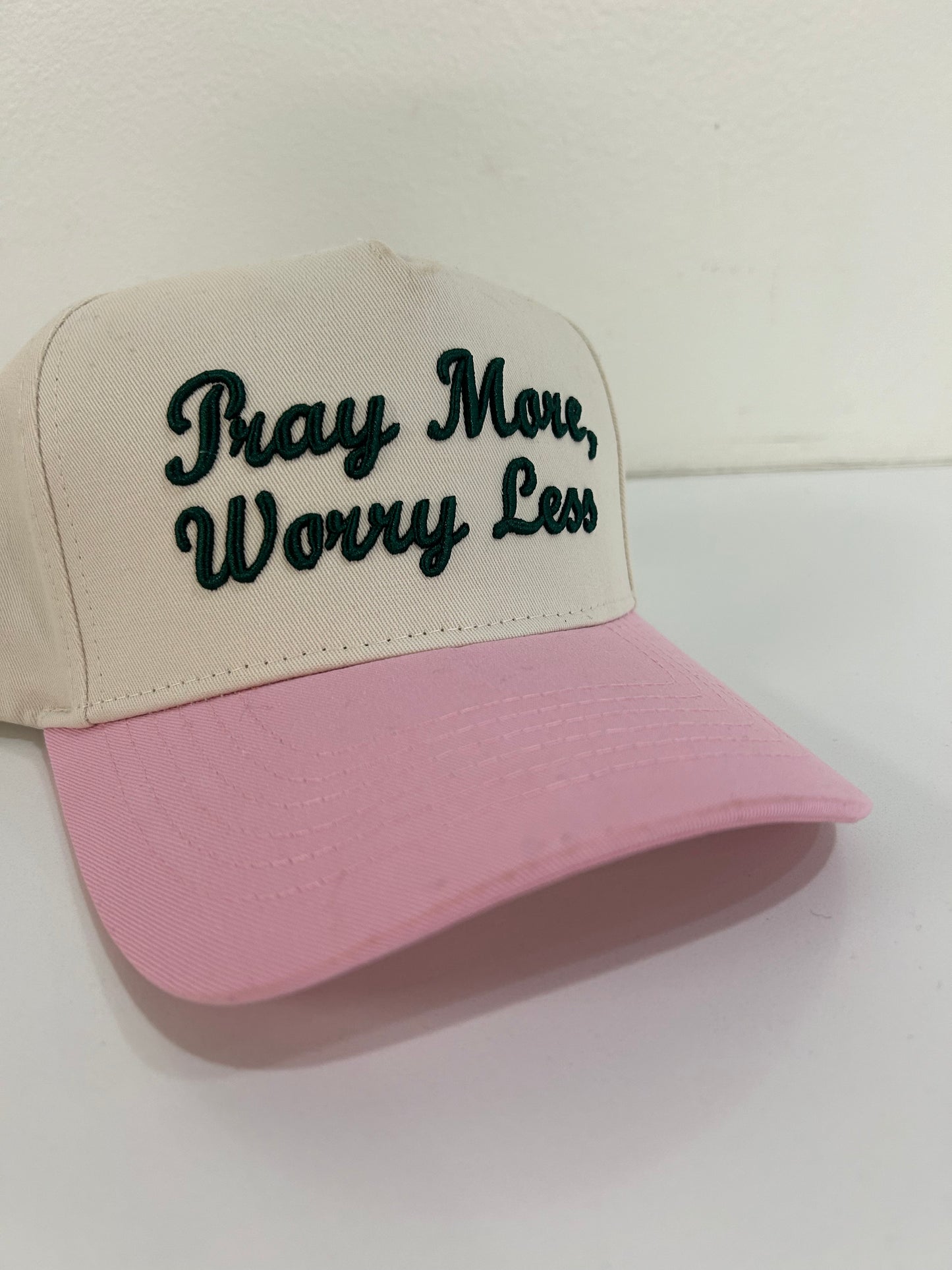 PRAY MORE WORRY LESS TRUCKER HAT